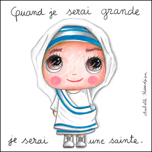portrait de Mère Teresa par Isabelle Kessedjian